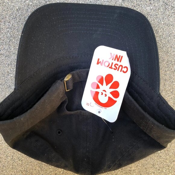 WAKE UP & KICK ASS Baseball Dad Hat Men's Black Adjustable Cap Donkey BRAND NEW - Picture 4 of 6